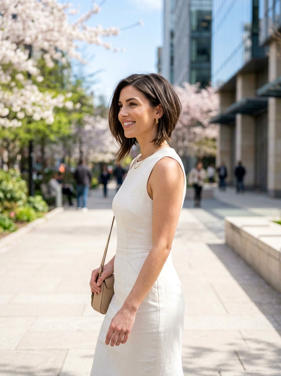 Asymmetrical Bob With Soft Layers - 20 hairstyle to add softness to angular face - 20 hairstyle to add softness to angular face