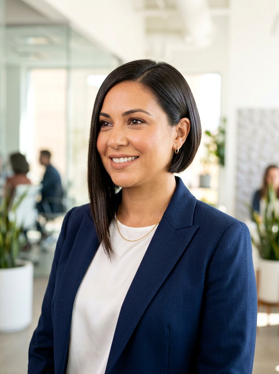 Asymmetrical Bob for Apple Face - 20 flattering haircut for apple face women - 20 flattering haircut for apple face women