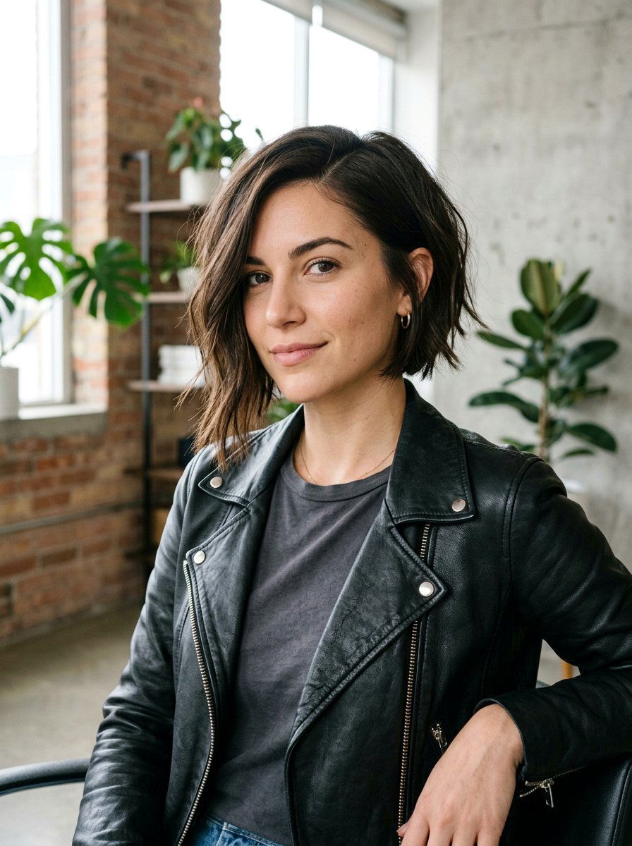 Asymmetrical Chin Length Bob - 20 straight chin length bob for fine hair - 20 straight chin length bob for fine hair