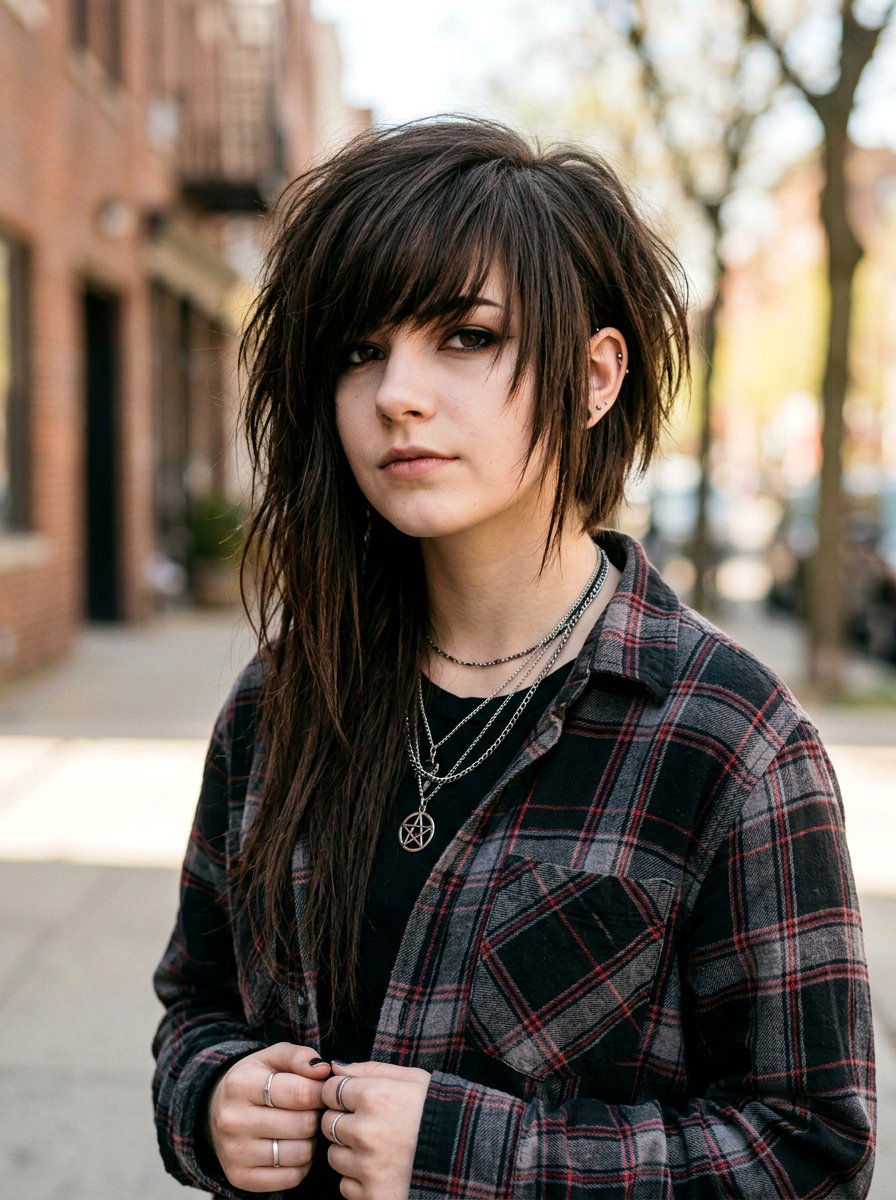 Asymmetrical Emo Bob - 20 emo haircut ideas for girls - 20 emo haircut ideas for girls