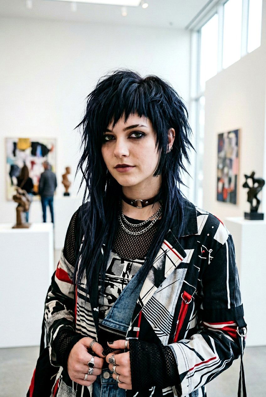 Asymmetrical Emo Wolf Cut - 20 emo wolf cut for straight hair - 20 emo wolf cut for straight hair