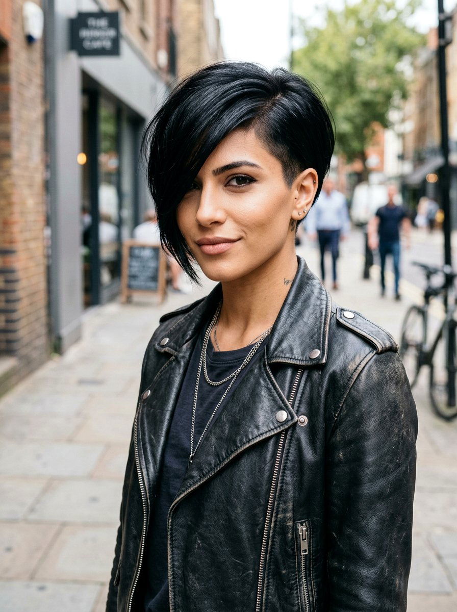 Asymmetrical Glossy Black Pixie Haircut - 20 glossy black pixie haircut - 20 glossy black pixie haircut
