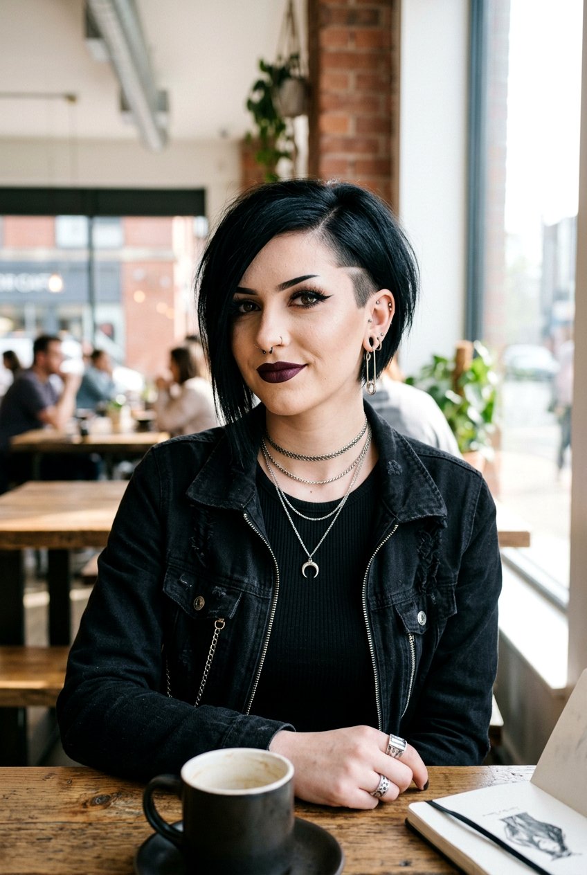 Asymmetrical Goth Bob Haircut - 20 goth bob haircut - 20 goth bob haircut