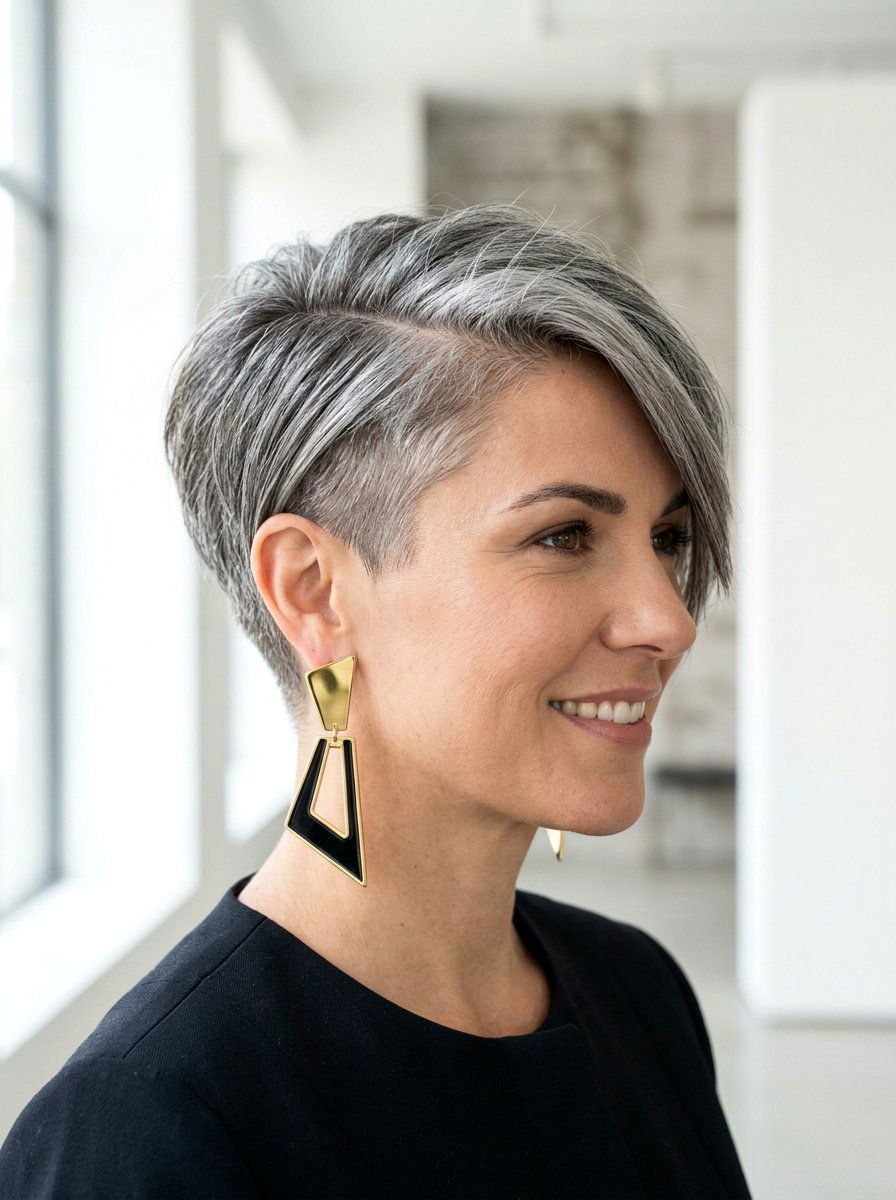 20 Stunning Short Gray Pixie With Layers for a Fresh Look