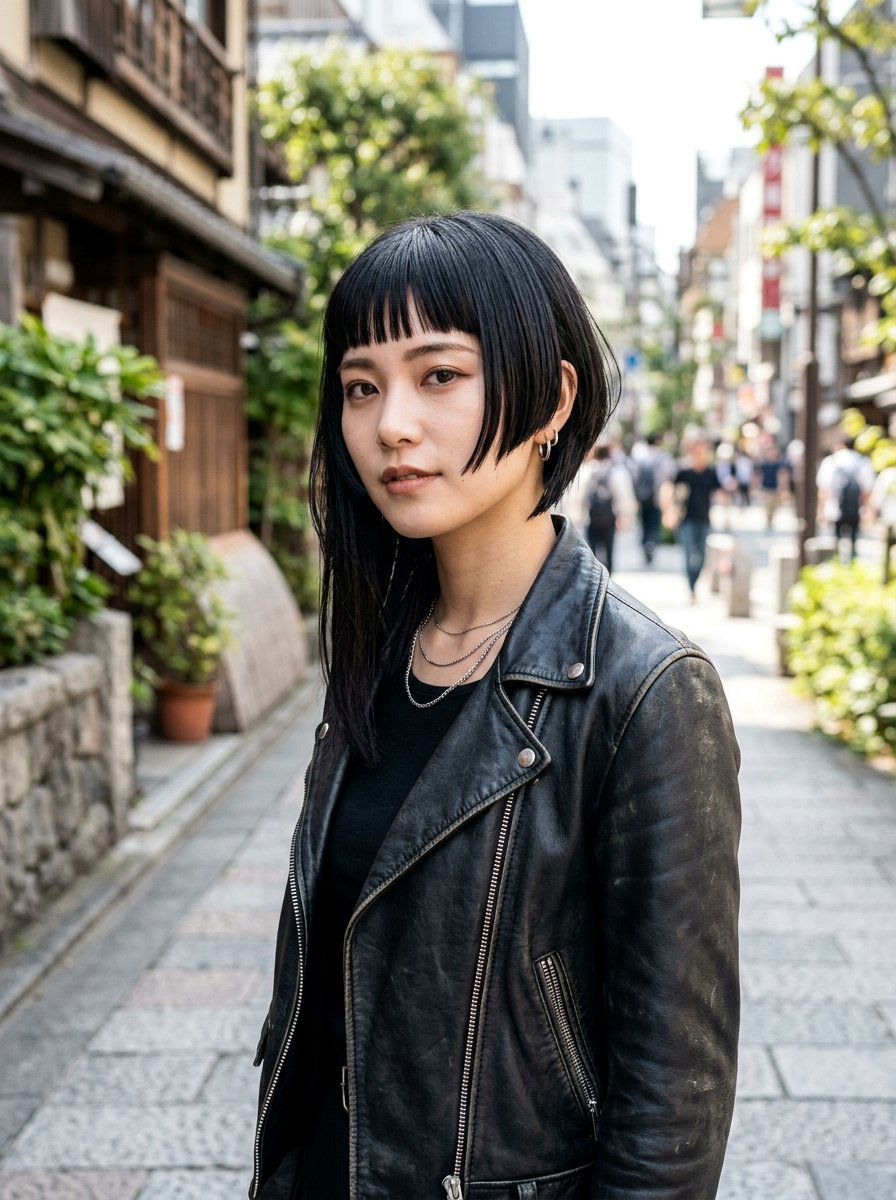 Asymmetrical Japanese Hime Bob Haircut - 20 japanese hime bob haircut - 20 japanese hime bob haircut