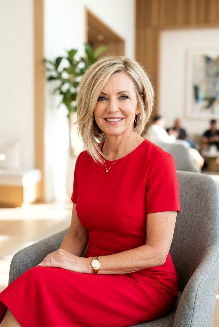 Asymmetrical Layered Bob - 20 low maintenance layered haircut for mature women - 20 low maintenance layered haircut for mature women