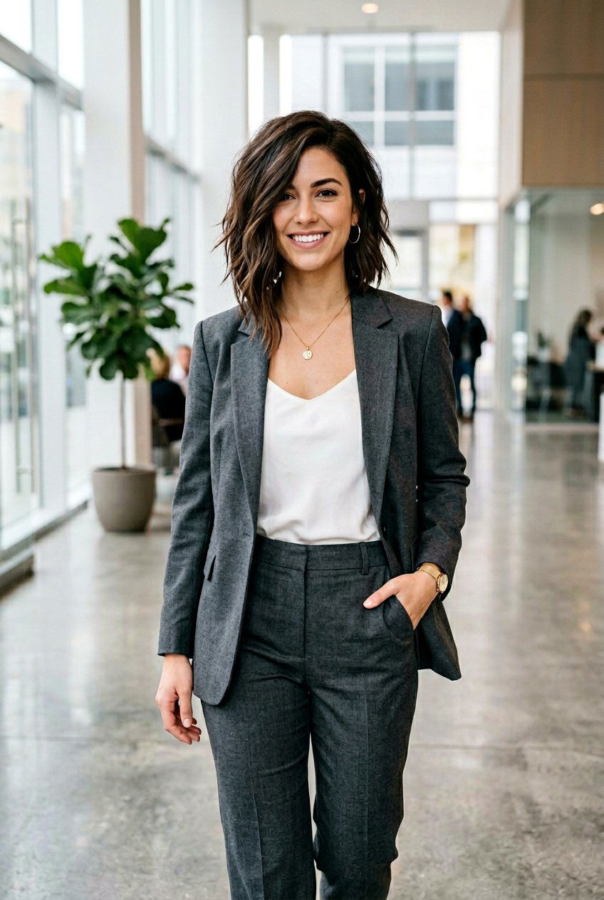 Asymmetrical Layered Lob - 20 bouncy hairstyle for layered lob - 20 bouncy hairstyle for layered lob