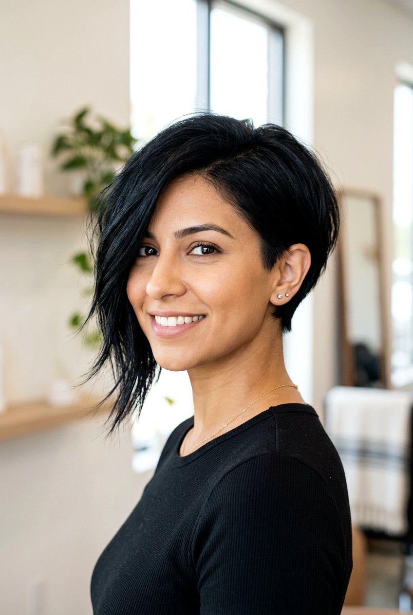 Asymmetrical Layered Short Cut - 20 short hairstyles with layers - 20 short hairstyles with layers