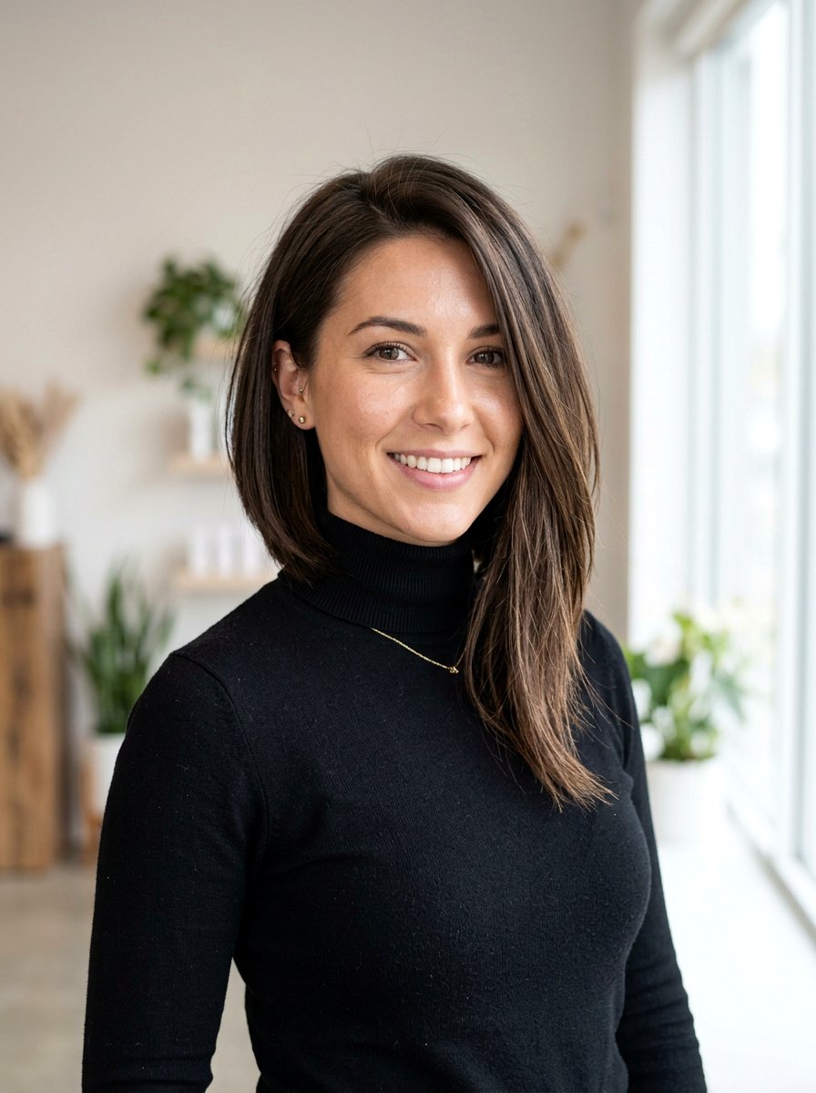 Asymmetrical Lob Haircut - 20 polished lob for mature women - 20 polished lob for mature women