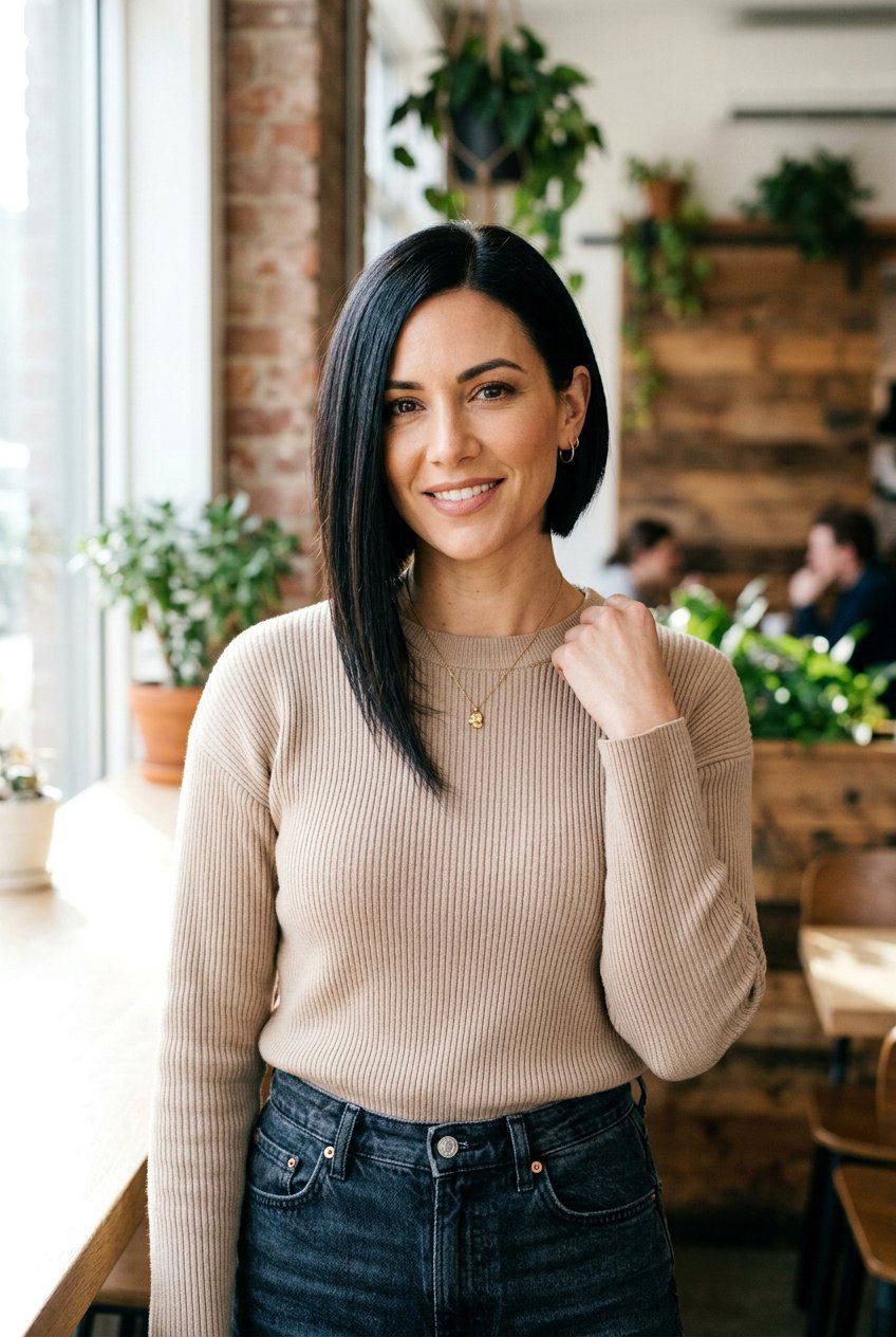 Asymmetrical Mom Bob - 20 mom bob haircut - 20 mom bob haircut