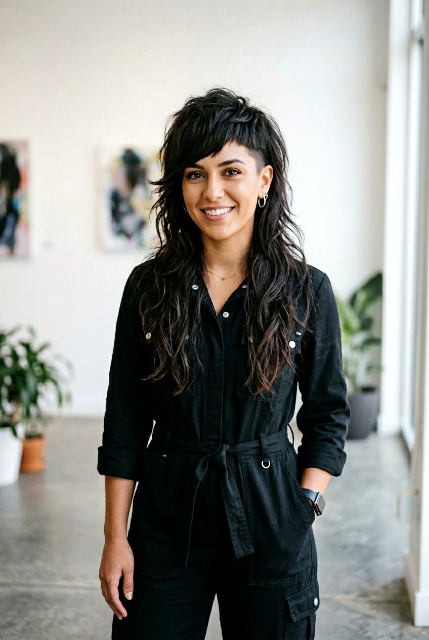 Asymmetrical Mullet Haircut - 20 mullet haircut for thick hair women - 20 mullet haircut for thick hair women