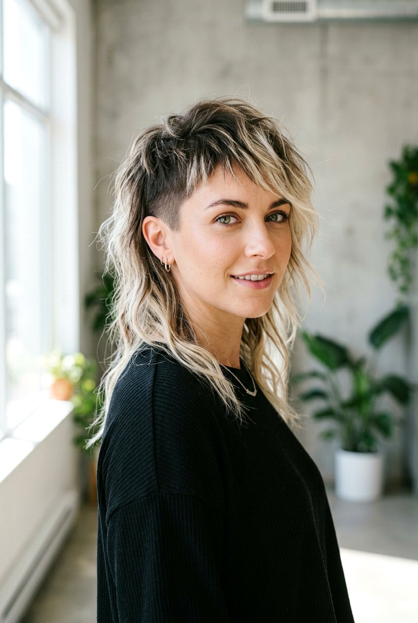 Asymmetrical Mullet Haircut - 20 mullet haircut for women - 20 mullet haircut for women