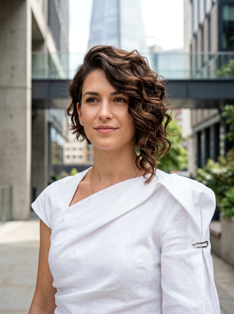 Asymmetrical Pin Curl Bob - 20 pin curl bob hairstyle - 20 pin curl bob hairstyle