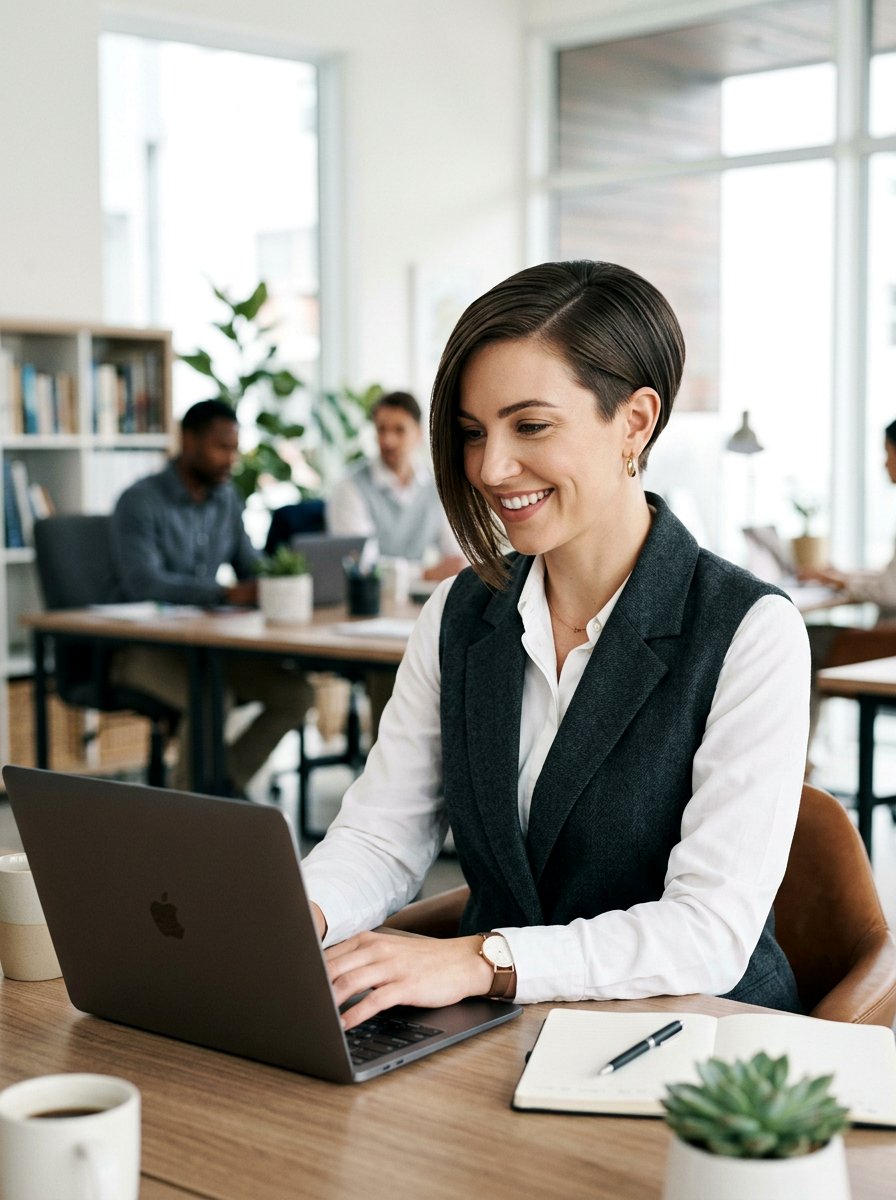 Asymmetrical Pixie Cut - 20 polished pixie haircut for office women - 20 polished pixie haircut for office women