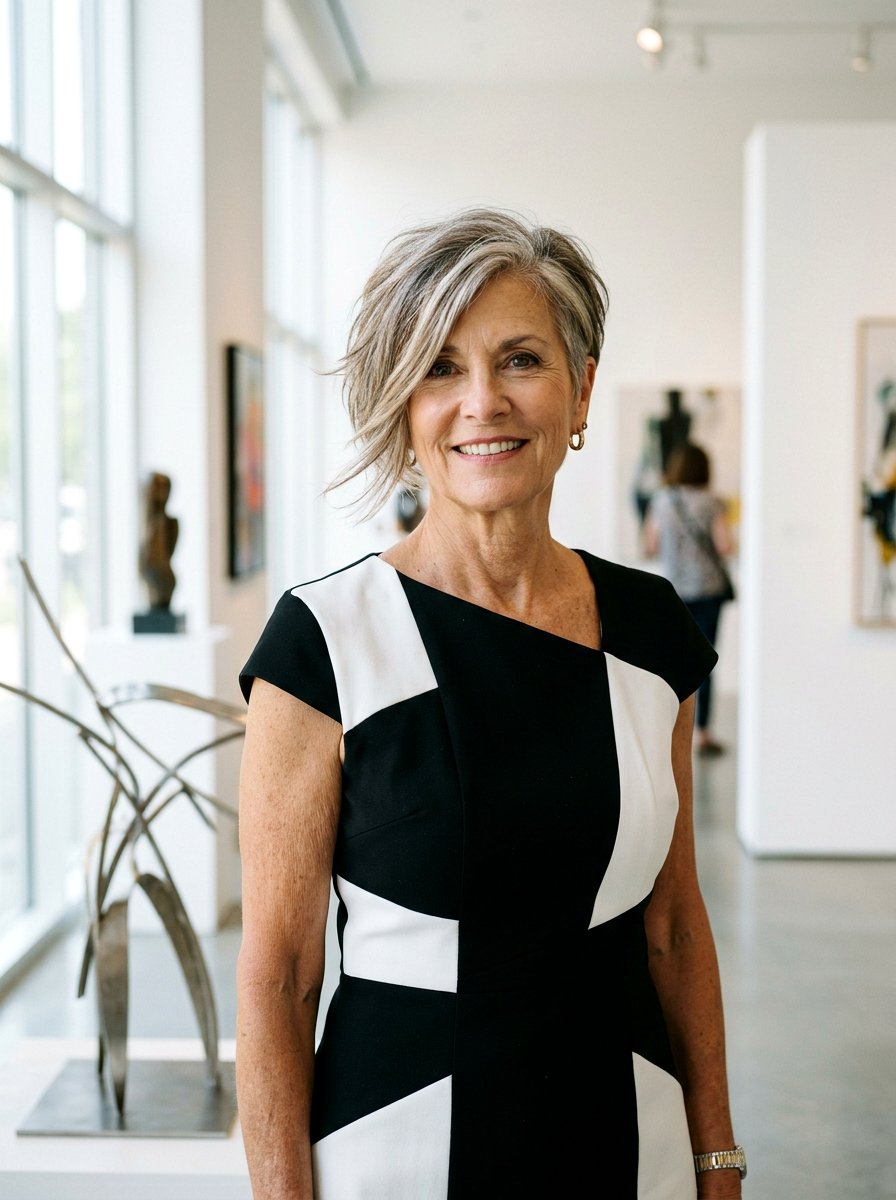 Asymmetrical Pixie Cut - 20 wedding guest pixie hairstyle for older women - 20 wedding guest pixie hairstyle for older women