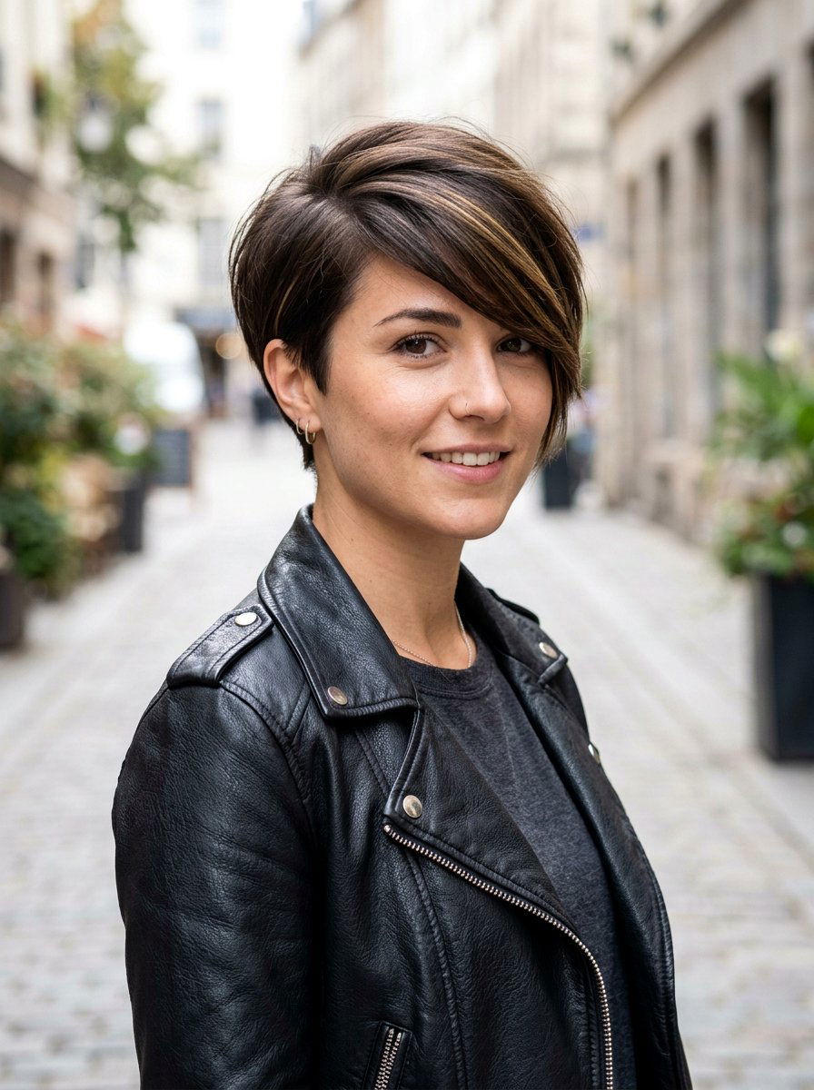 Asymmetrical Pixie Cut - 20 hairstyle to hide thinning temples - 20 hairstyle to hide thinning temples