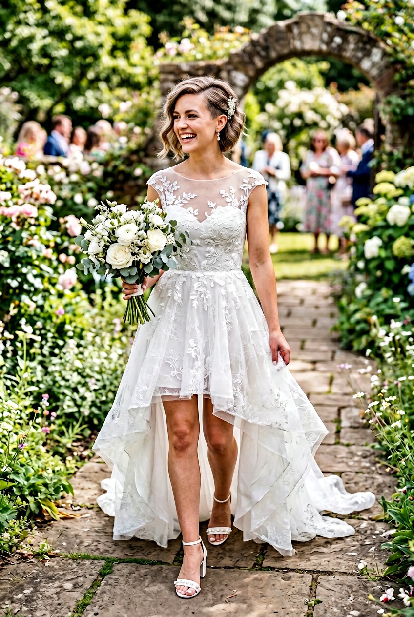 Asymmetrical Pixie Cut Bridal - 20 bridal hairstyle for short pixie hair - 20 bridal hairstyle for short pixie hair