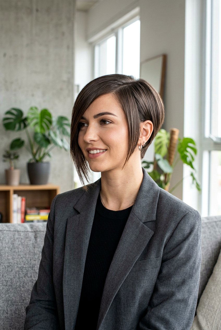 Asymmetrical Pixie Cut With Long Fringe - 20 pixie cut with long fringe - 20 pixie cut with long fringe