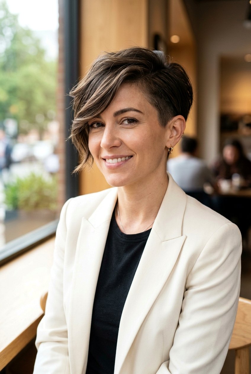 Asymmetrical Pixie Haircut For Women - 20 feminine pixie haircuts - 20 feminine pixie haircuts