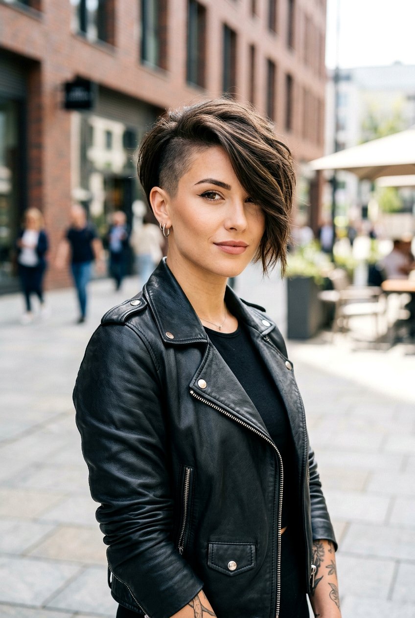 Asymmetrical Pixie With Long Fringe - 20 feminine pixie with long bangs - 20 feminine pixie with long bangs