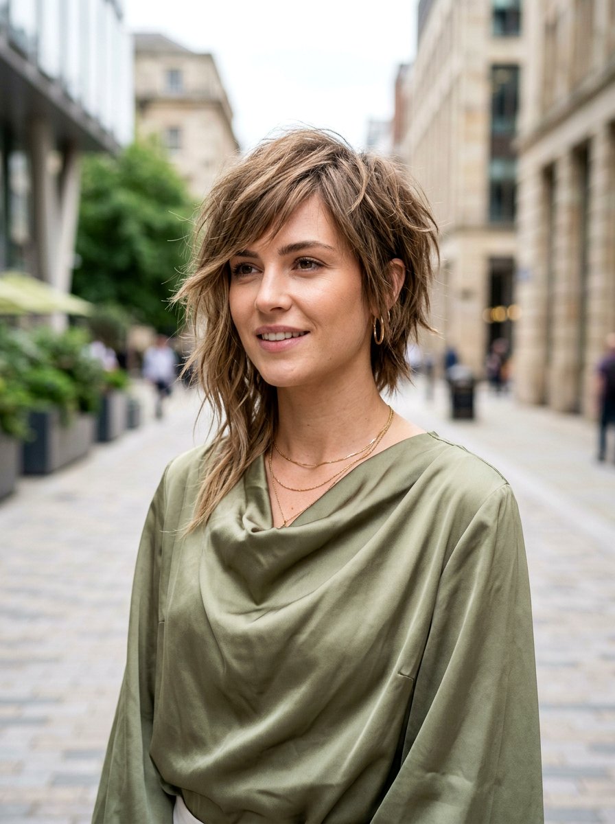 Asymmetrical Shag - 20 older women shag haircut ideas - 20 older women shag haircut ideas