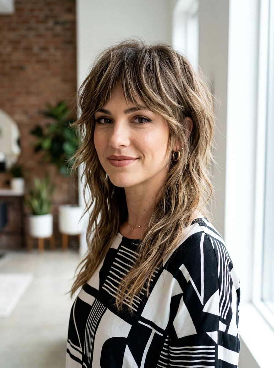 Asymmetrical Shag Haircut - 20 elegant shag haircut for older women - 20 elegant shag haircut for older women