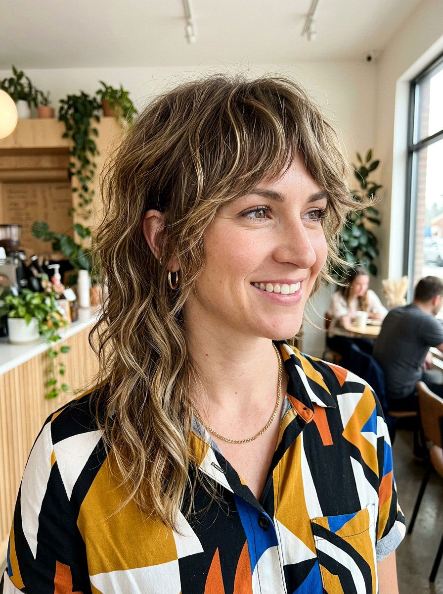 Asymmetrical Shag Haircut - 20 shag haircut for thick wavy hair women - 20 shag haircut for thick wavy hair women