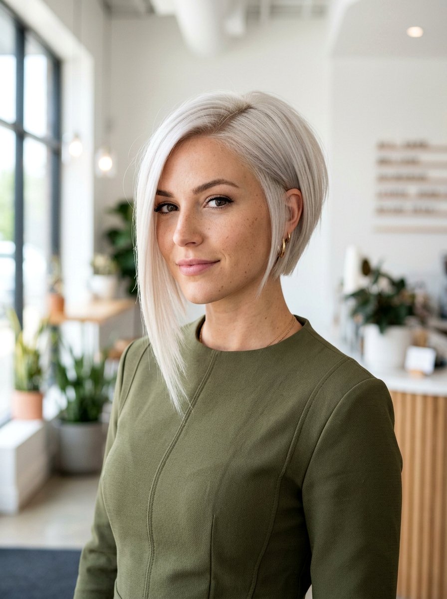 Asymmetrical Short Bob - 20 wash and wear short bob haircut - 20 wash and wear short bob haircut