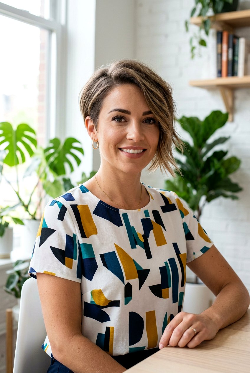 Asymmetrical Short Layers - 20 80s layered short haircut women - 20 80s layered short haircut women