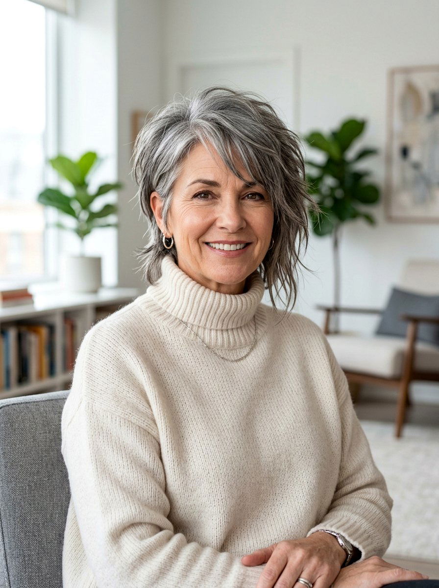 Asymmetrical Short Mullet - 20 short mullet for women over 50 - 20 short mullet for women over 50