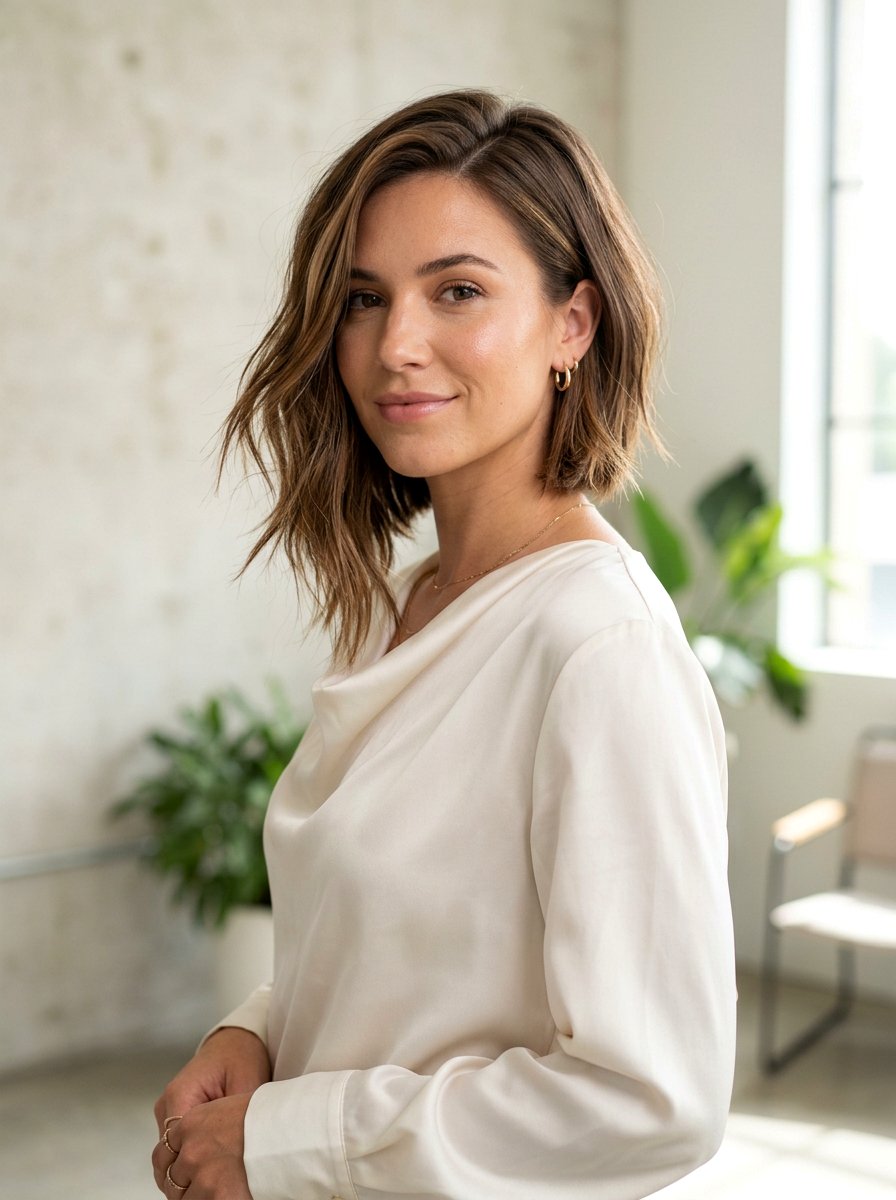 Asymmetrical Shoulder Length Haircut - 20 classy shoulder length haircut ideas - 20 classy shoulder length haircut ideas