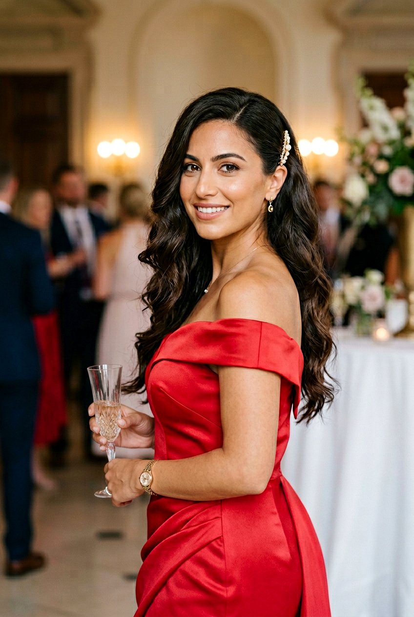 Asymmetrical Side Sweep - 20 easy claw clip hairstyles for medium hair - 20 easy claw clip hairstyles for medium hair