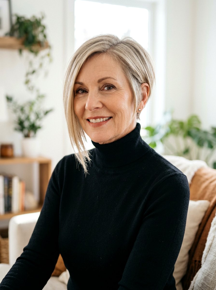 Asymmetrical Straight Pixie Bob - 20 straight pixie bob for mature women - 20 straight pixie bob for mature women