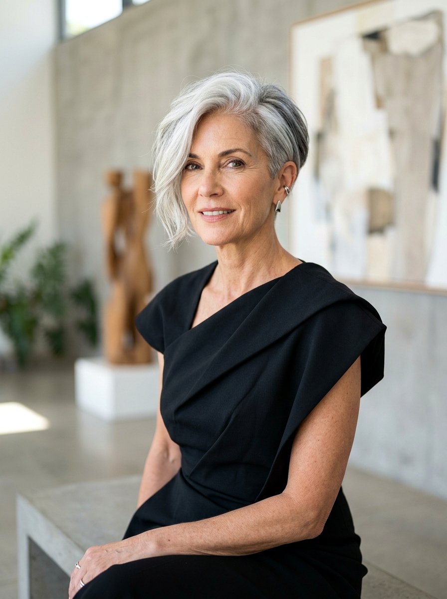 Asymmetrical Tapered Pixie For Gray Hair - 20 tapered pixie for gray hair - 20 tapered pixie for gray hair