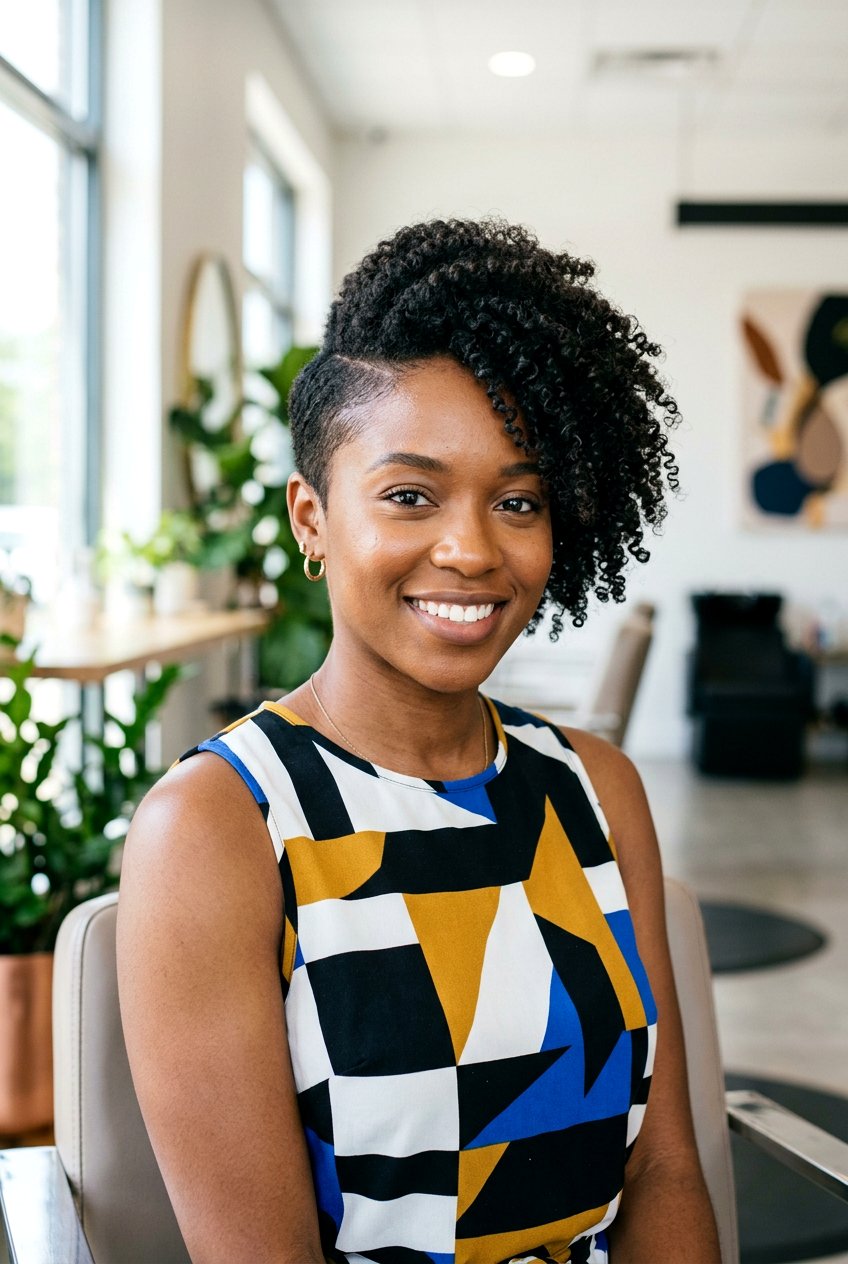 Asymmetrical Wash And Go TWA - 20 wash and go on twa haircut - 20 wash and go on twa haircut