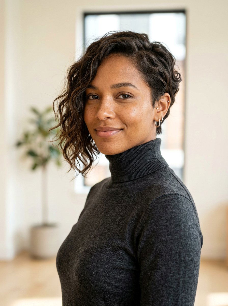 Asymmetrical Wavy Bixie Haircut - 20 wavy bixie haircut for thick hair - 20 wavy bixie haircut for thick hair