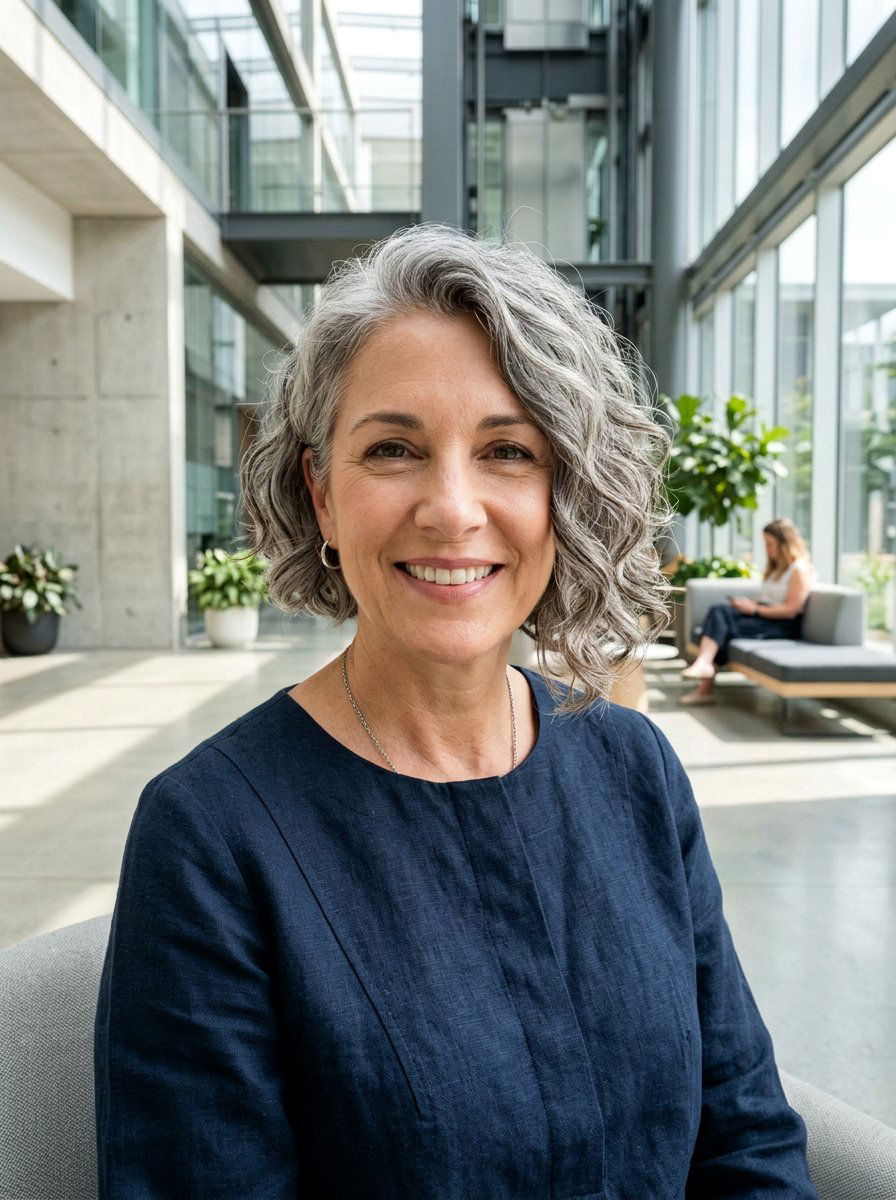 Asymmetrical Wavy Bob - 20 soft wavy bob for women over 50 - 20 soft wavy bob for women over 50