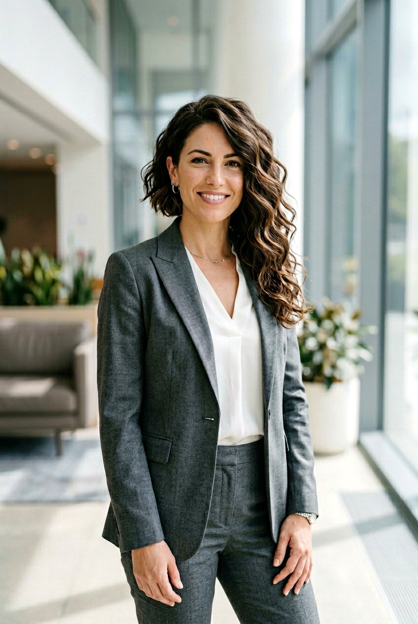 Asymmetrical Wavy Bob - 20 office hairstyle for thick wavy hair - 20 office hairstyle for thick wavy hair