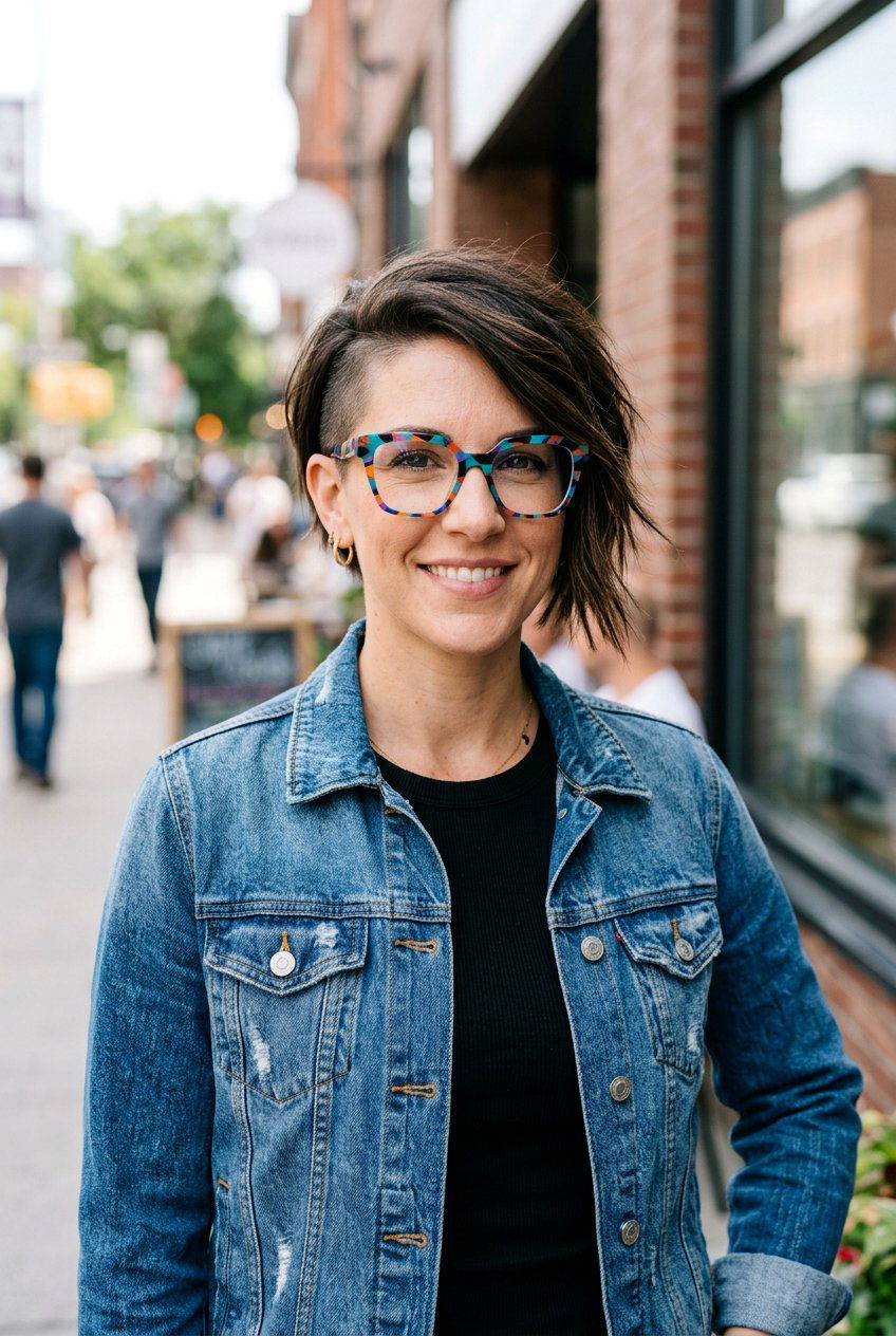 Asymmetrical Wedge For Glasses - 20 modern wedge for women with glasses - 20 modern wedge for women with glasses