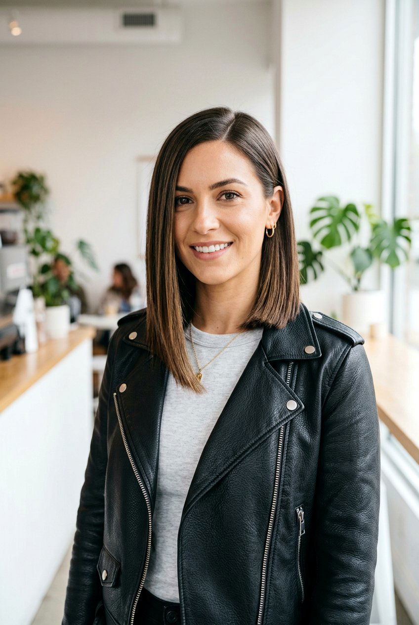 Asymmetrical blunt lob - 20 blunt shoulder length haircut for fine hair - 20 blunt shoulder length haircut for fine hair