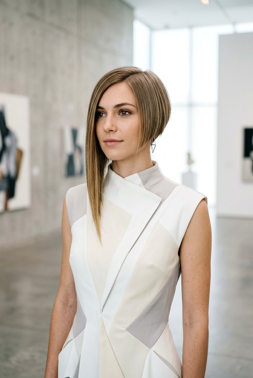 Asymmetrical bob for thin hair - 20 haircut for overprocessed hair - 20 haircut for overprocessed hair