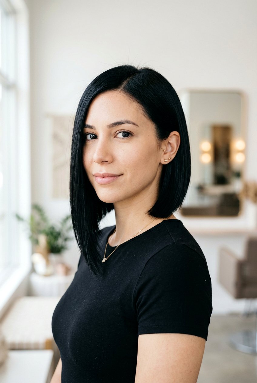 Asymmetrical bob haircut - 20 hairstyles for oval faces - 20 hairstyles for oval faces