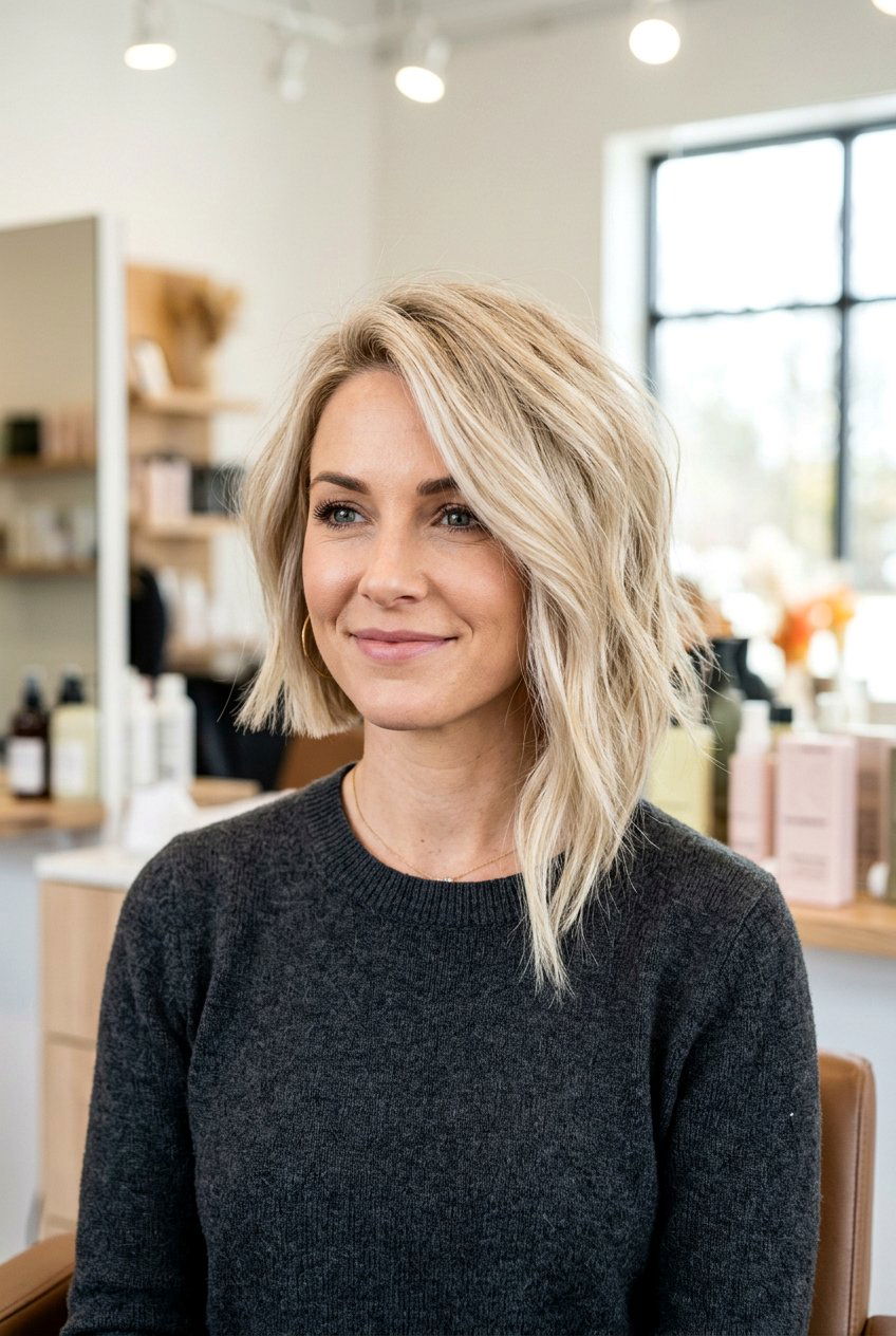 Asymmetrical bob haircut - 20 jaw length bob haircut - 20 jaw length bob haircut