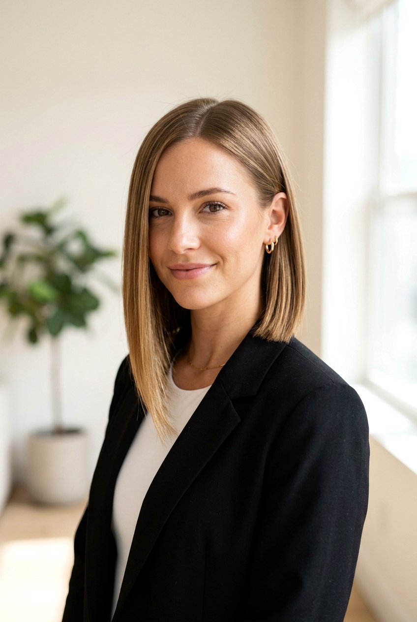 Asymmetrical bob medium length - 20 medium haircuts for round faces - 20 medium haircuts for round faces