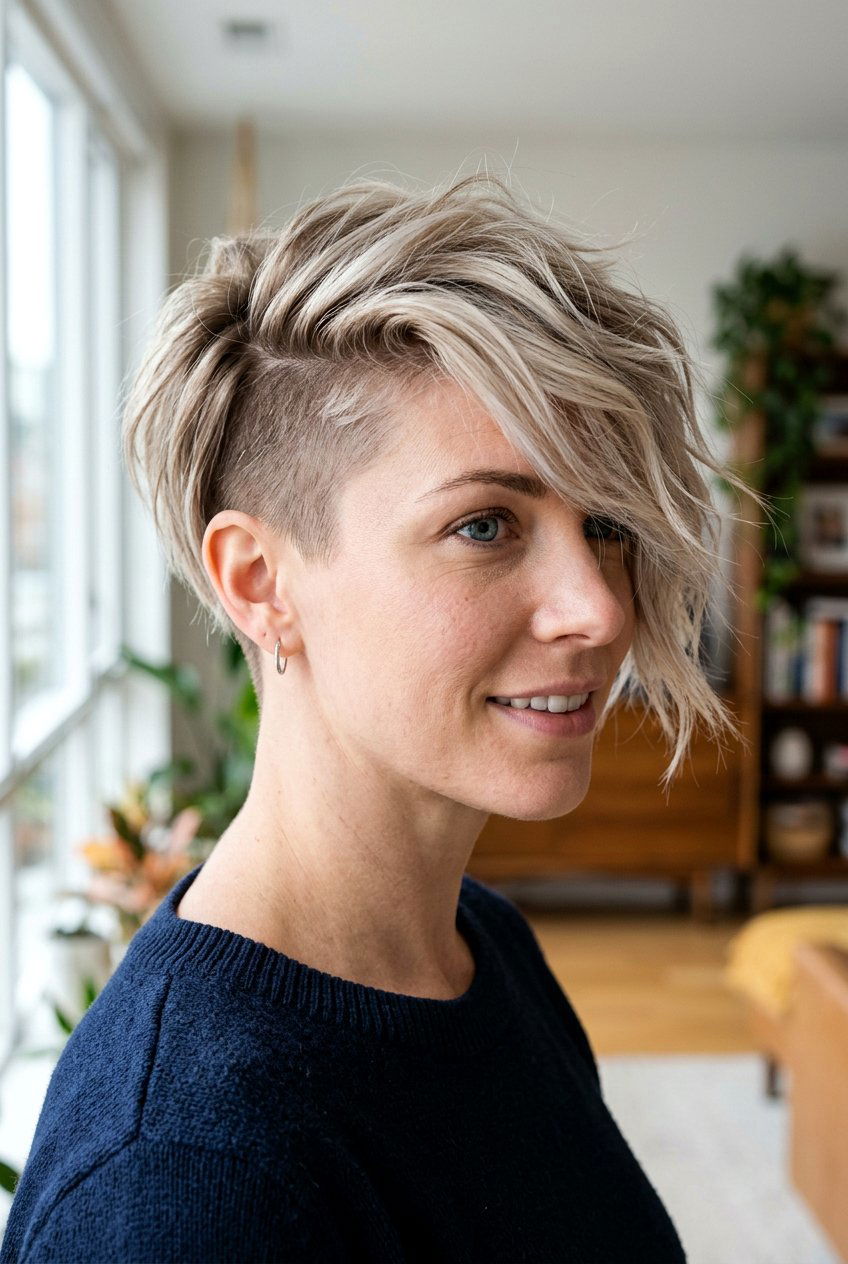 Asymmetrical choppy pixie - 20 choppy pixie haircut - 20 choppy pixie haircut