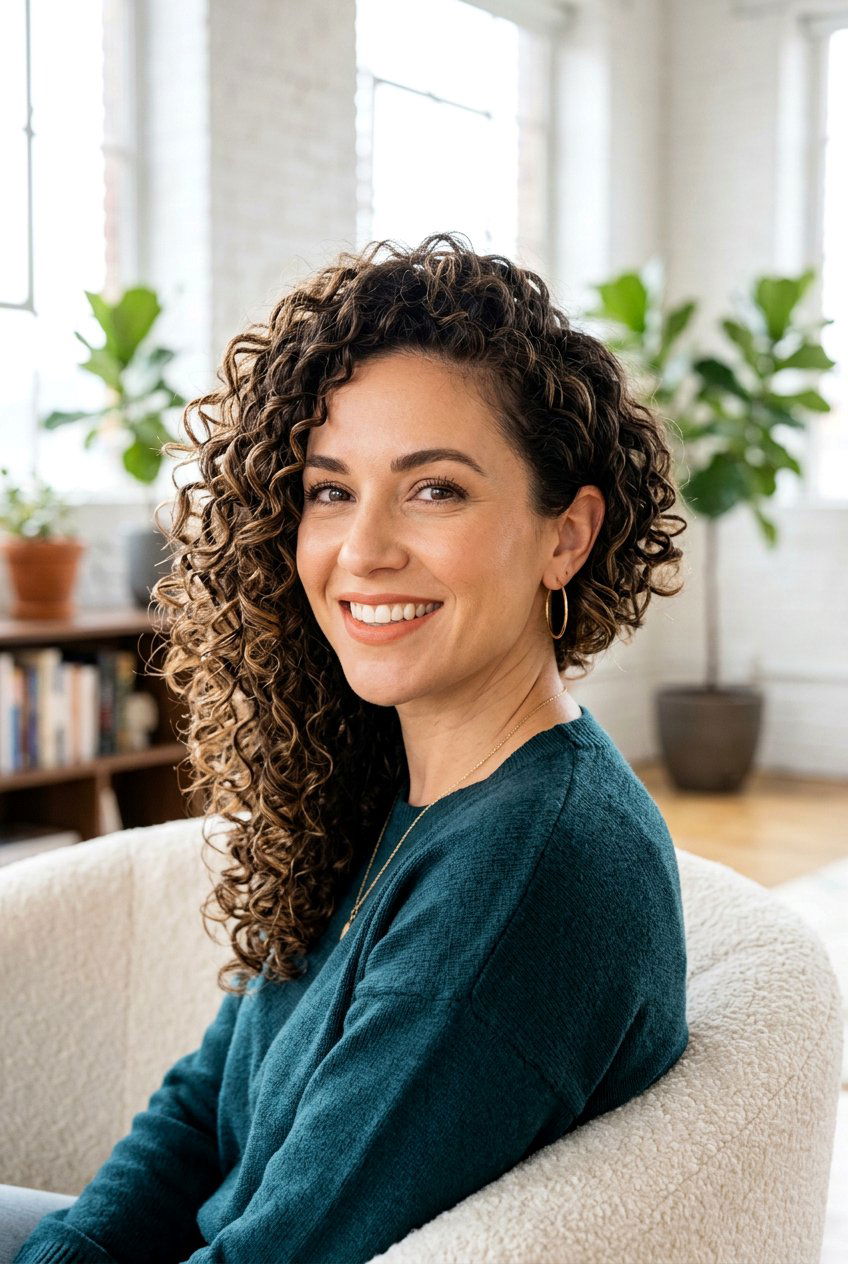 Asymmetrical curly bob - 20 hairstyles for curly hair - 20 hairstyles for curly hair