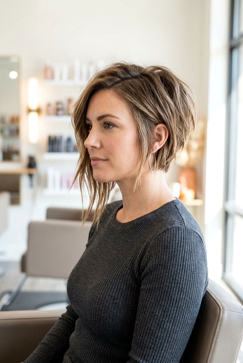 Asymmetrical layered bob - 20 short layered bob haircuts - 20 short layered bob haircuts