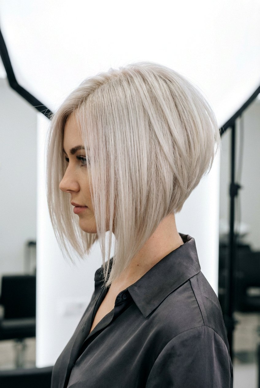 Asymmetrical stacked bob - 20 stacked bob haircut - 20 stacked bob haircut