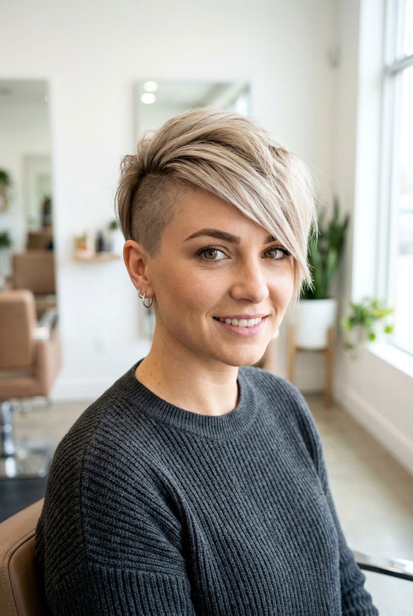 Asymmetrical undercut pixie haircut - 20 undercut pixie haircut - 20 undercut pixie haircut