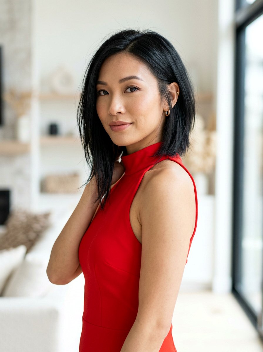 Asymmetrical wispy lob for thin hair - 20 wispy lob for fine hair - 20 wispy lob for fine hair